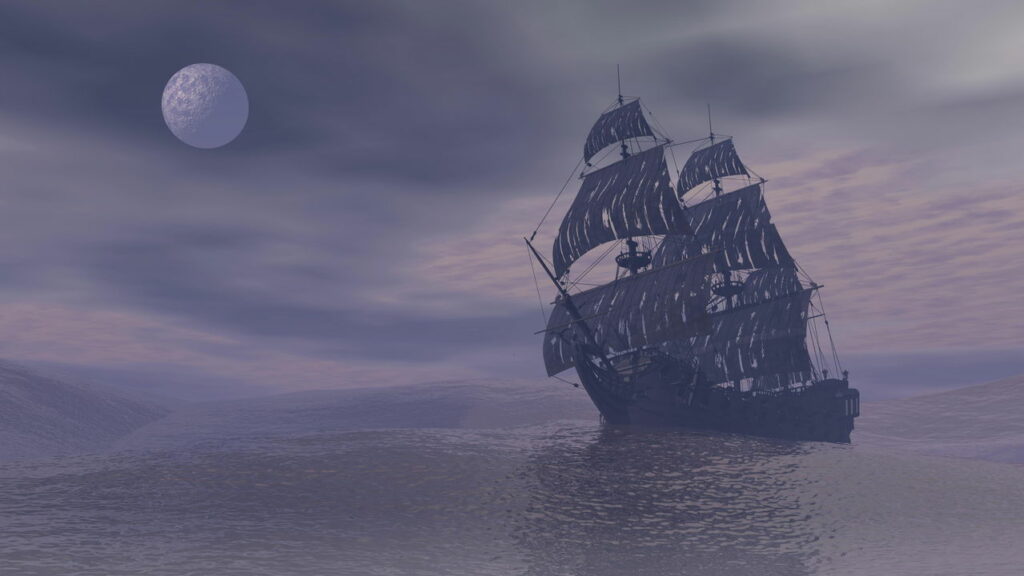 O que acontece com navios fantasmas encontrados à deriva em alto-mar?