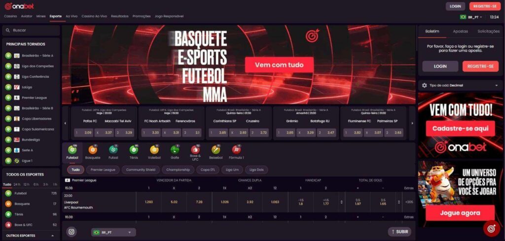 Apostas Esportivas na Onabet