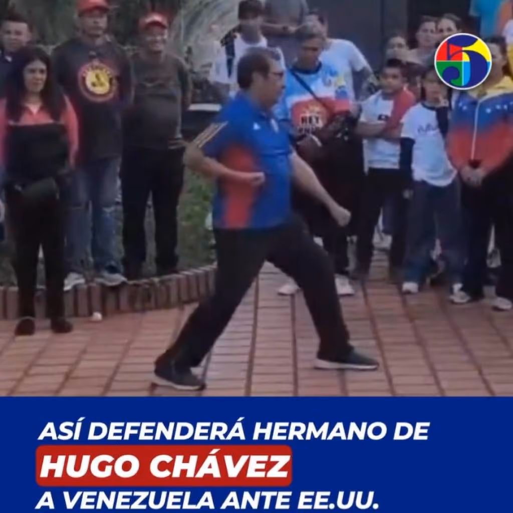 Irmão de Hugo Chávez mostra suas habilidades nas artes marciais; assista