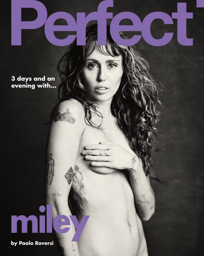 Miley Cyrus choca a web com ensaio na Perfect Magazine