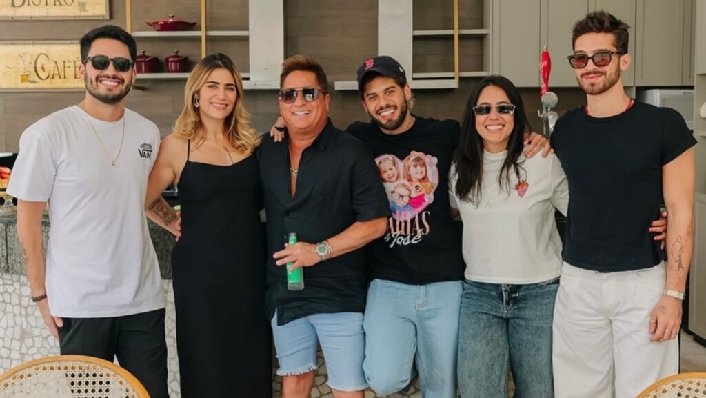 Leonardo se irrita com repórter e se recusa a falar sobre família