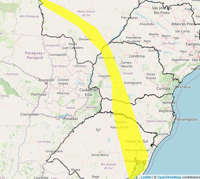 Alerta Inmet para tempestade nesta terça-feira, 19. Veja as regiões