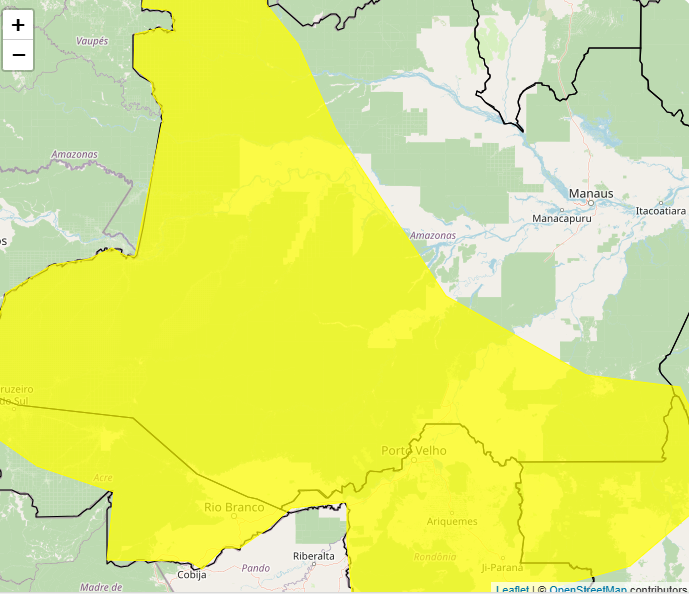 Alerta Inmet para tempestade nos dias 03 e 04 até as 21 horas, vejas as regiões