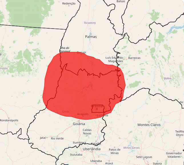 Alerta vermelho Inmet até as 18h dessa 6°feira, 22