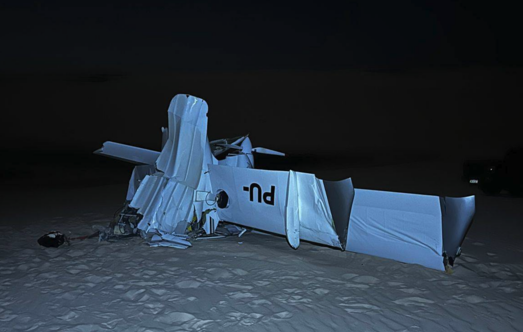 Avião de deputado cai nos Lençóis Maranhenses e deixa dois mortos