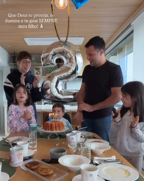 Filho de Fabiana Justus completa 2 anos