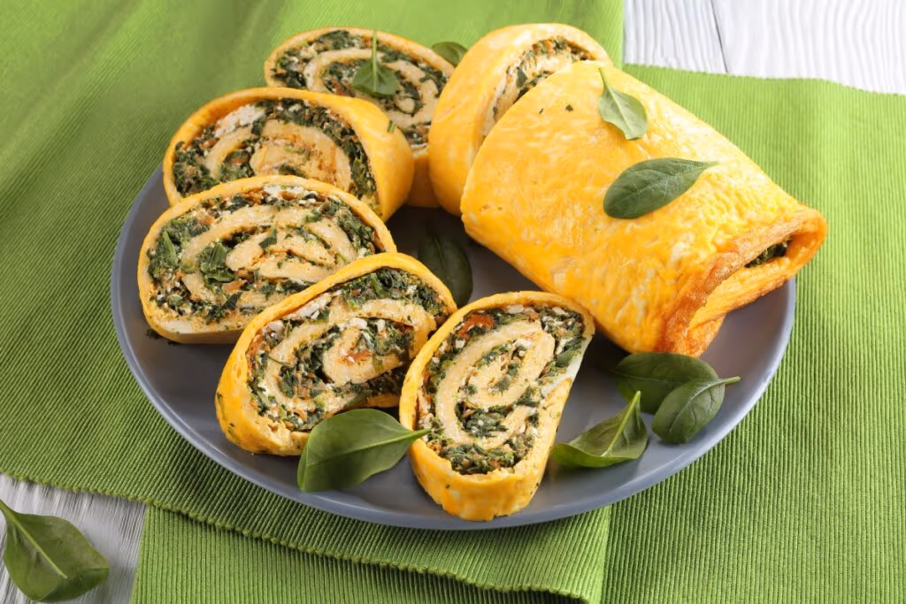 5 receitas de rocambole ricas em proteínas para o almoço