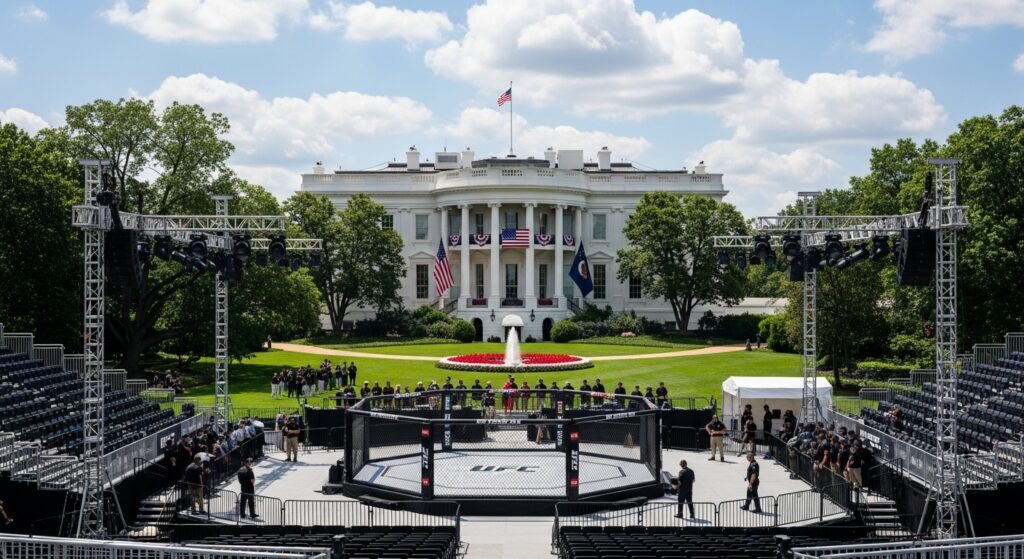 Casa Branca vira palco do UFC em evento histórico