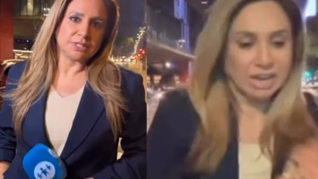 Repórter quase é roubada minutos antes de entrar no ar