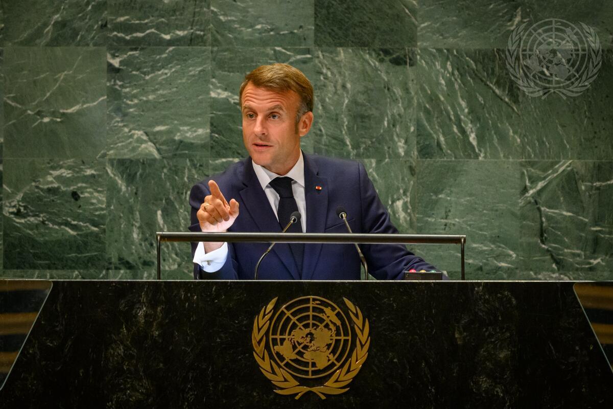 Macron oficializa reconhecimento do Estado da Palestina