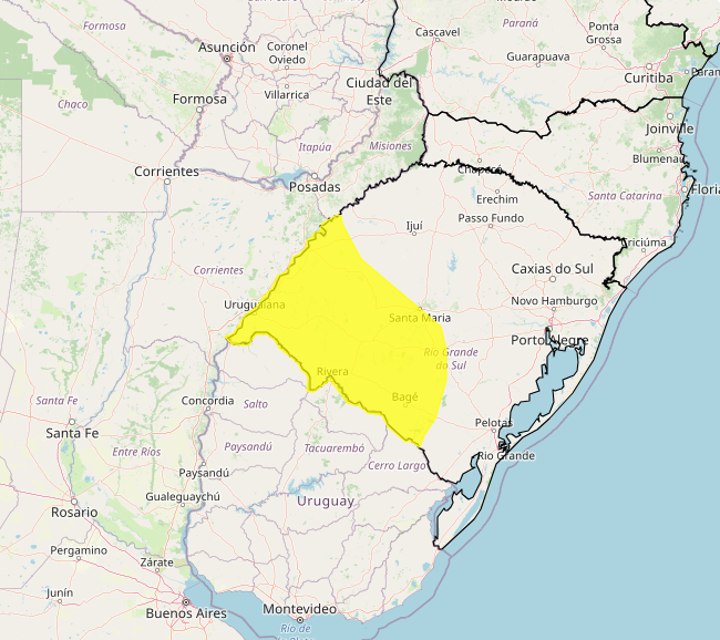 Alerta Inmet para chuvas intensas nos dias 07 e 08, veja as regiões