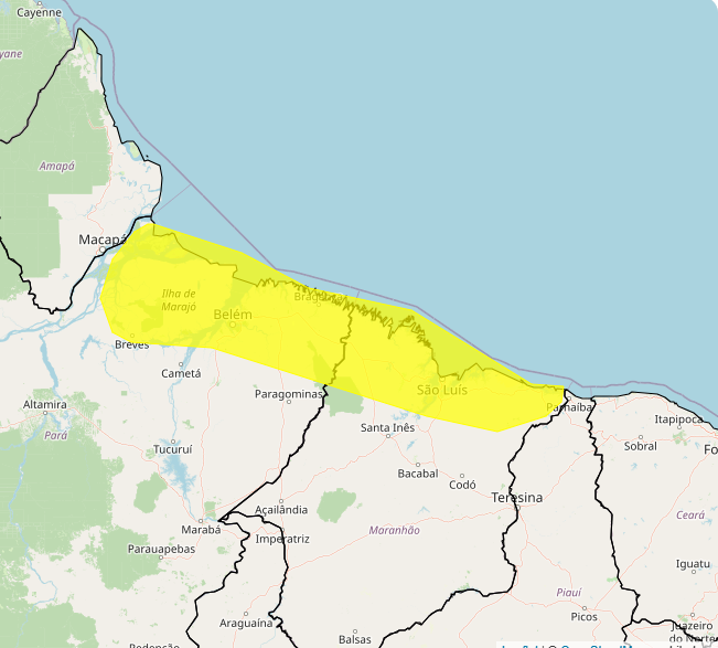 Alerta Inmet para fortes chuvas nos dias 11 e 12, veja as regiões