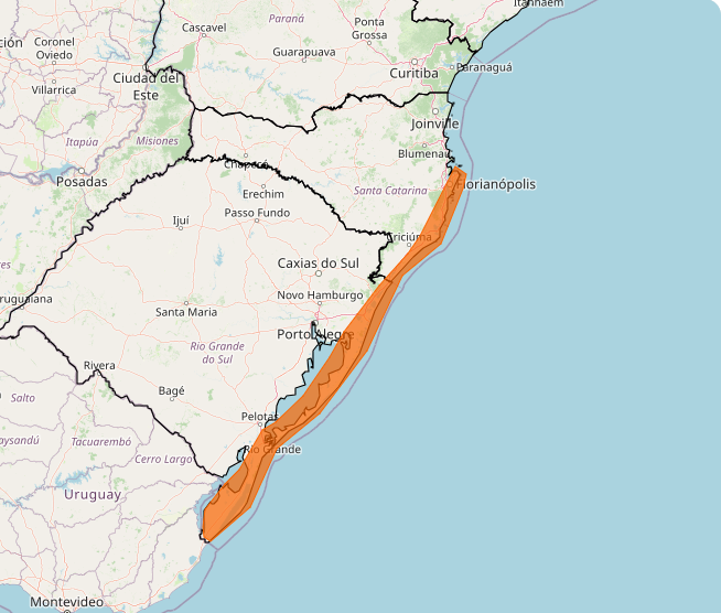Alerta Inmet para fortes ventos no dias 08 e 09