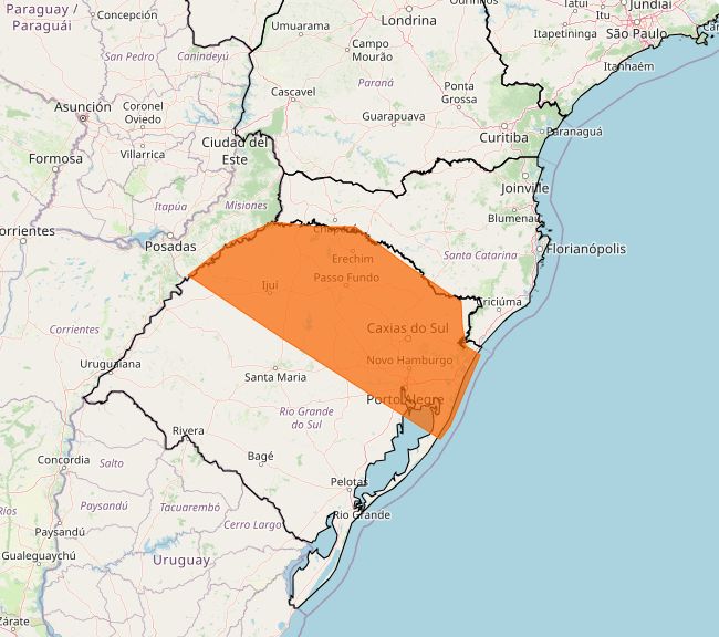 Alerta Inmet para risco de tempestade nos dias 04 e 05