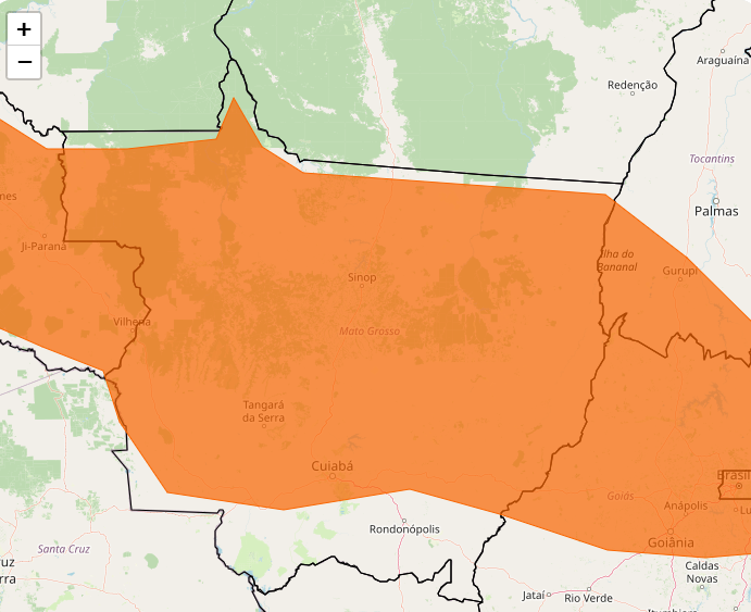 Alerta do Inmet para forte tempestade nos dias 24 e 25
