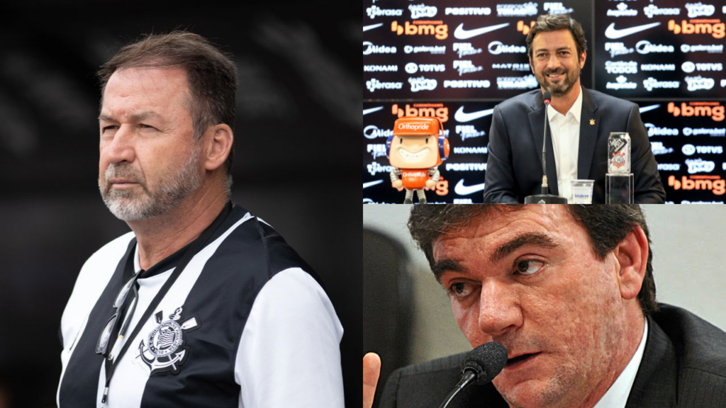 Augusto Melo, Duilio M. Alves e Andrés Sanches, Ex-presidente do Corinthians