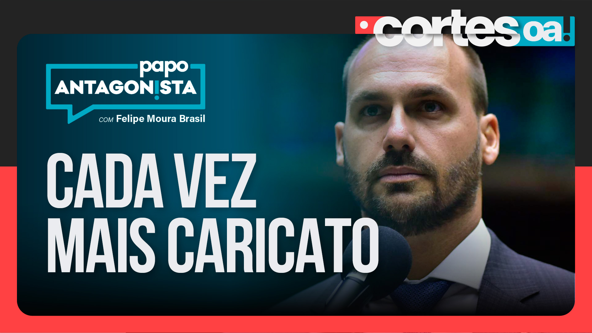 O ‘heroísmo’ à distância de Eduardo Bolsonaro