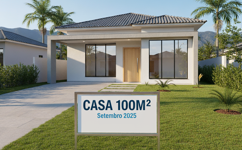 Quanto Custa Construir uma Casa de 100m2 em Setembro de 2025?