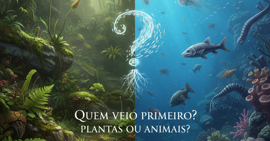 O que veio primeiro, as plantas ou os animais?