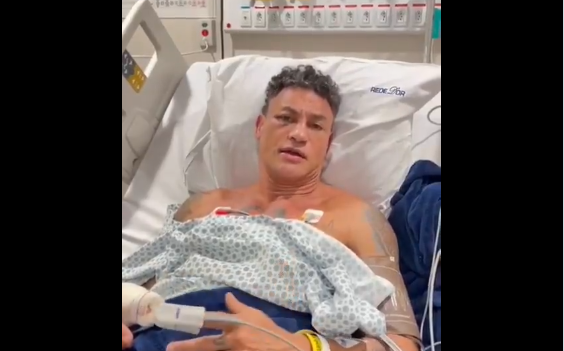 Popó posta vídeo internado e diz que vai precisar passar por cirurgia