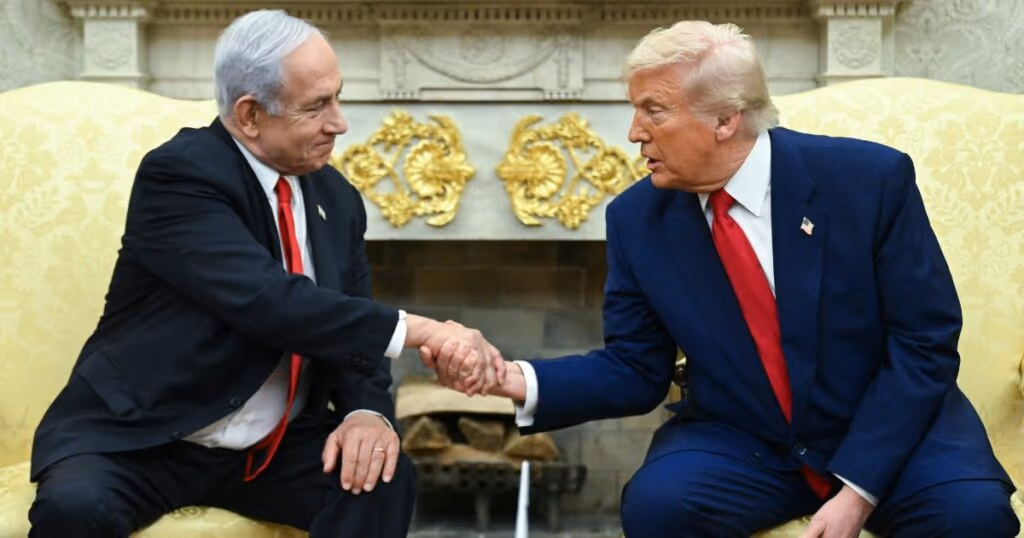 Após expressar otimismo sobre Oriente Médio, Trump recebe Netanyahu na Casa Branca