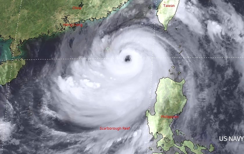 Super tufão Ragasa aproxima-se do sul da China