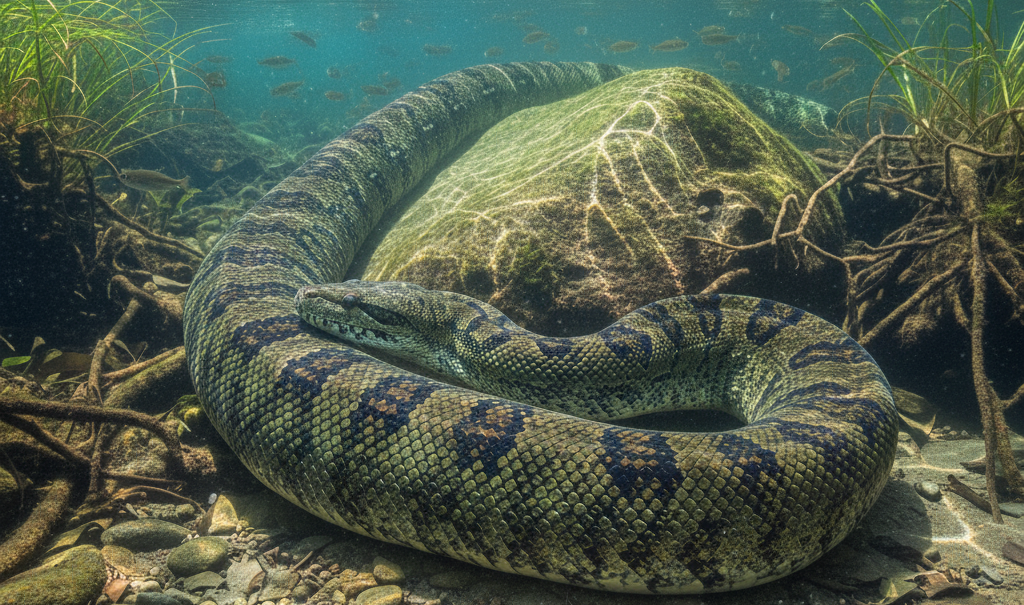Maior sucuri já vista é descoberta na Amazônia e quebra todos os recordes