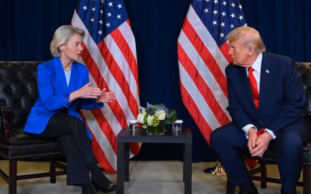 “UE está pronta para contribuir”, diz Von der Leyen sobre plano de Trump