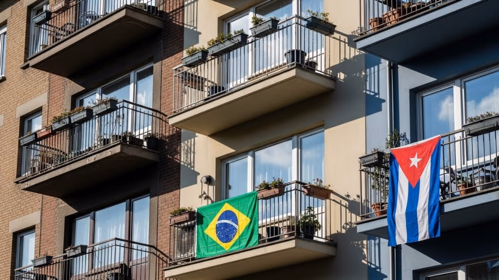 Pode bandeira na varanda?