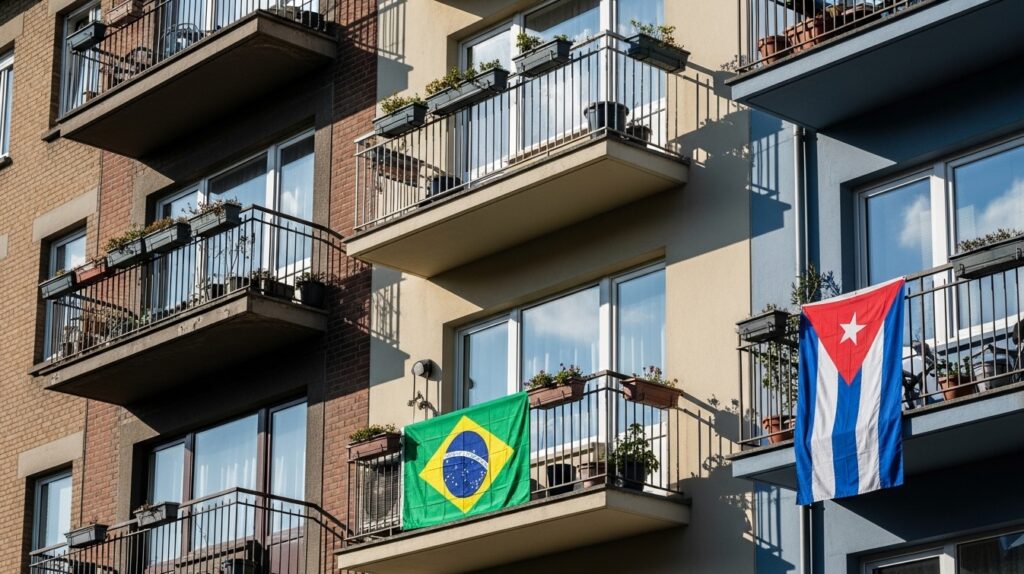 Pode bandeira na varanda?