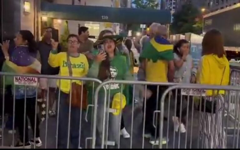Lula é hostilizado por grupo bolsonarista ao chegar em Nova York