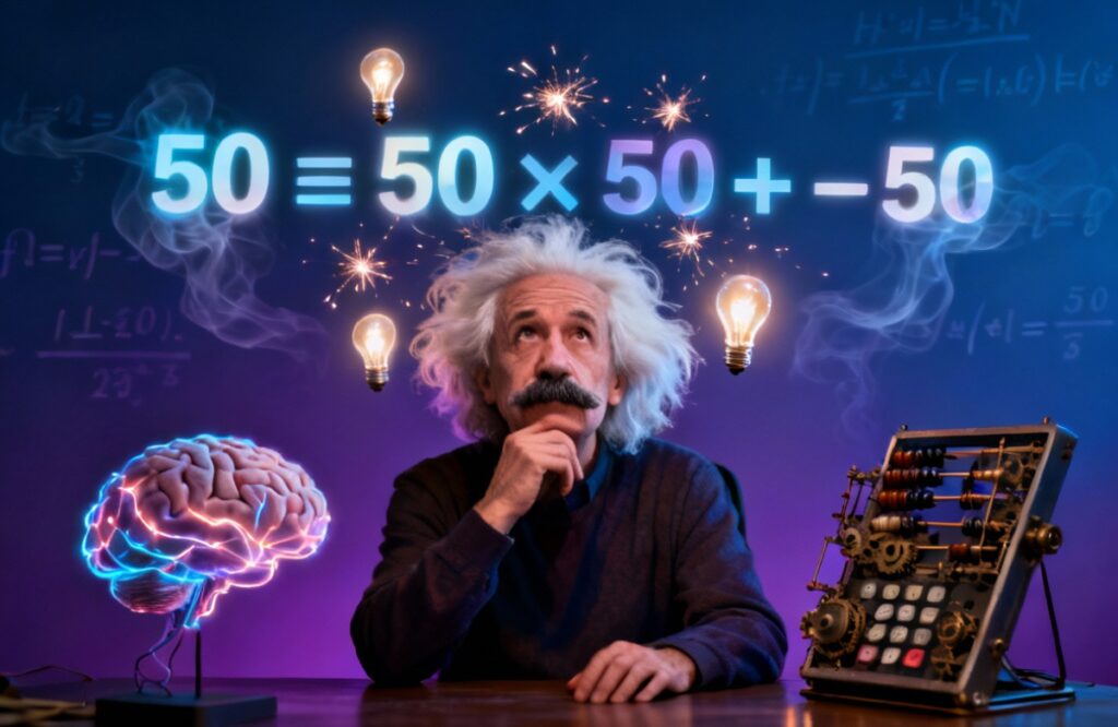 Quanto é 50 ÷ 50 x 50 + (50 – 50)? O cálculo matemático que testa os gênios