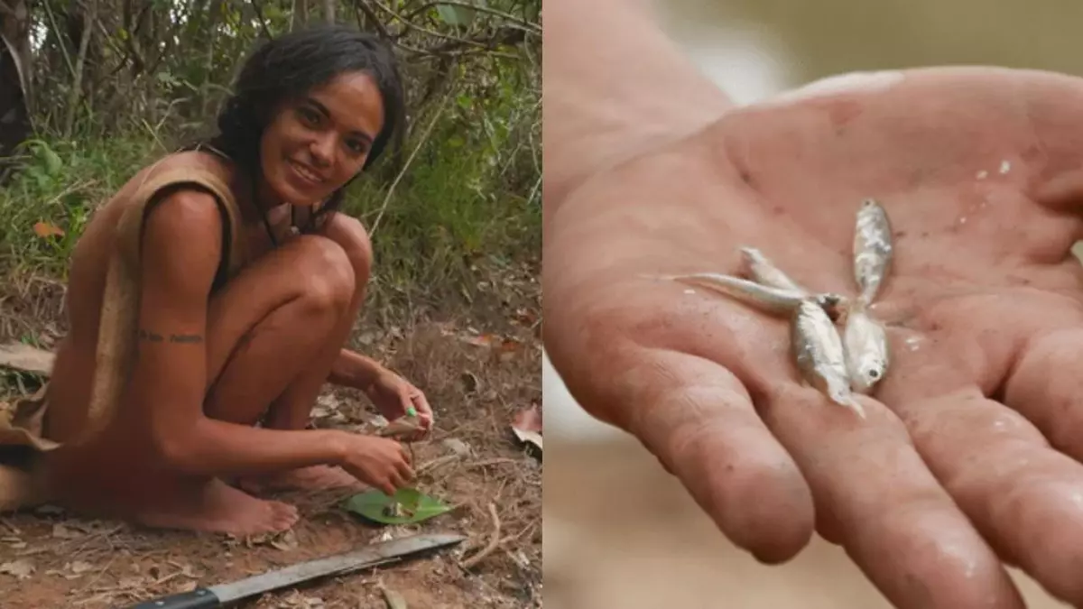 Participante de Largados e Pelados usa partes íntimas para atrair peixes