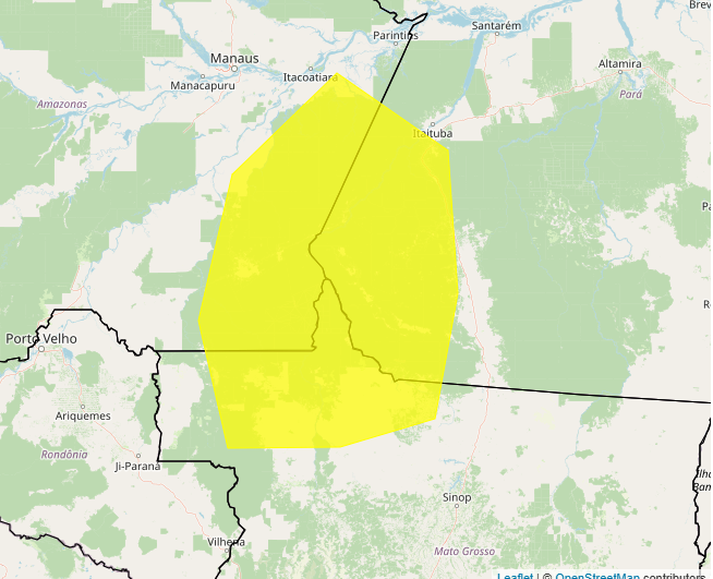 Alerta Inmet para chuvas intensas nesse domingo, 05