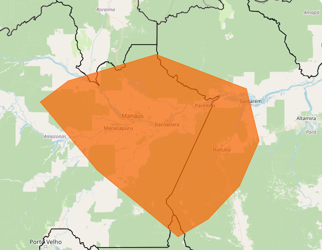 Alerta Inmet para fortes chuvas nos dias 22 e 23, vejas as regiões