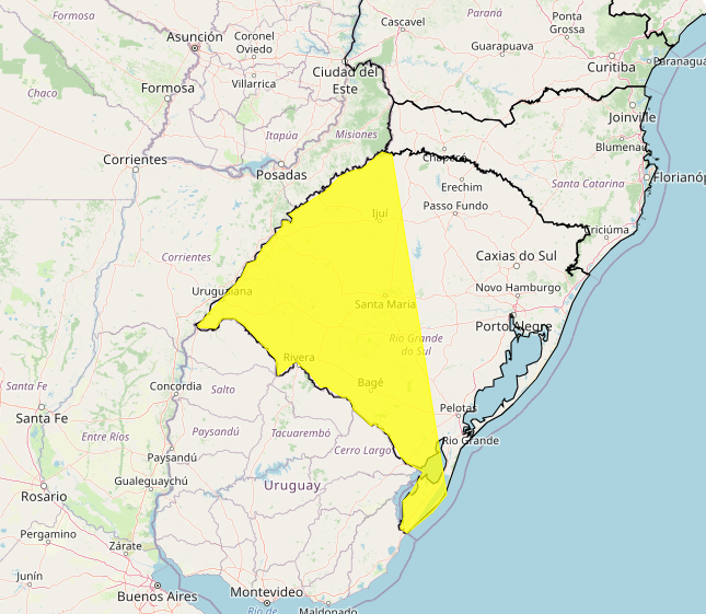Alerta Inmet para fortes chuvas nos dias 24 e 25, veja as regiões