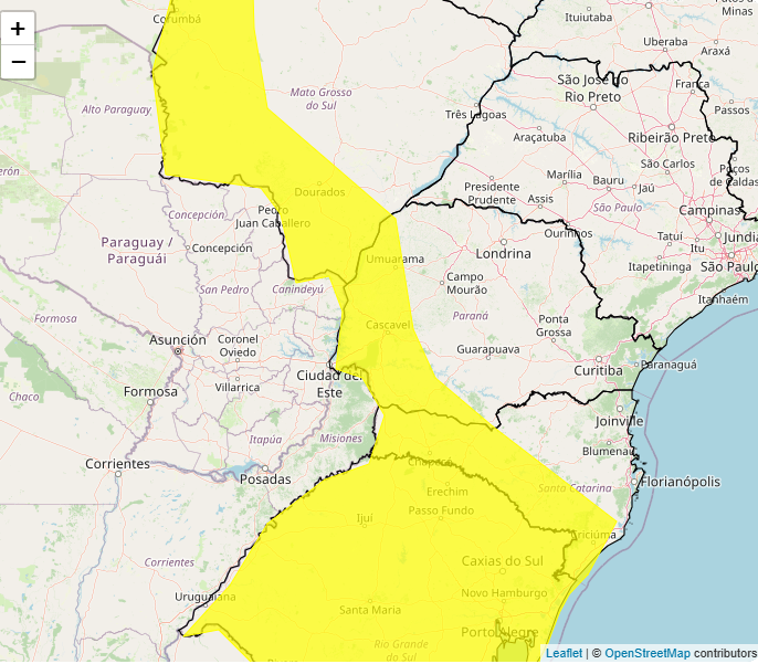 Alerta Inmet para os perigos de fortes chuvas nesse domingo, 26, veja as regiões