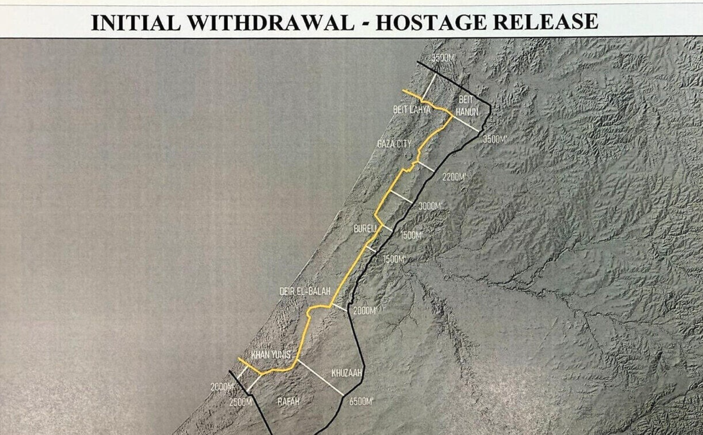 Israel concordou com linha de retirada em Gaza, diz Trump