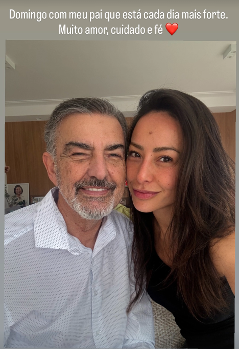 Sabrina Sato fala sobre o estado de saúde do pai