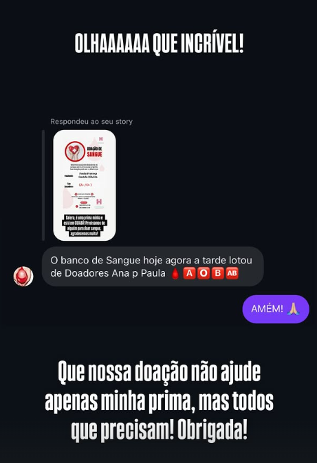 Luto! Ana Castela faz pedidos de doação de sangue mas prima não resiste