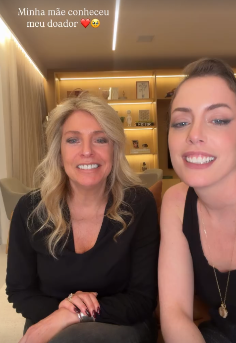 Mãe de Fabiana Justus conhece o homem que salvou a vida da filha