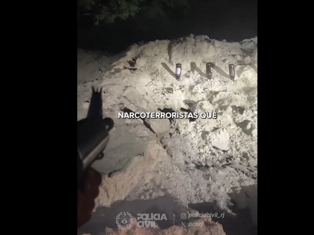 Polícia Civil divulga vídeo de criminosos do CV treinando tiro contra garrafas