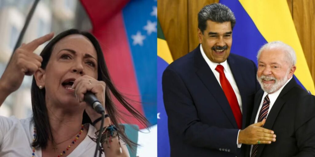 Corina Machado sobe o tom contra Lula: “um mandatário que diz ser democrático”
