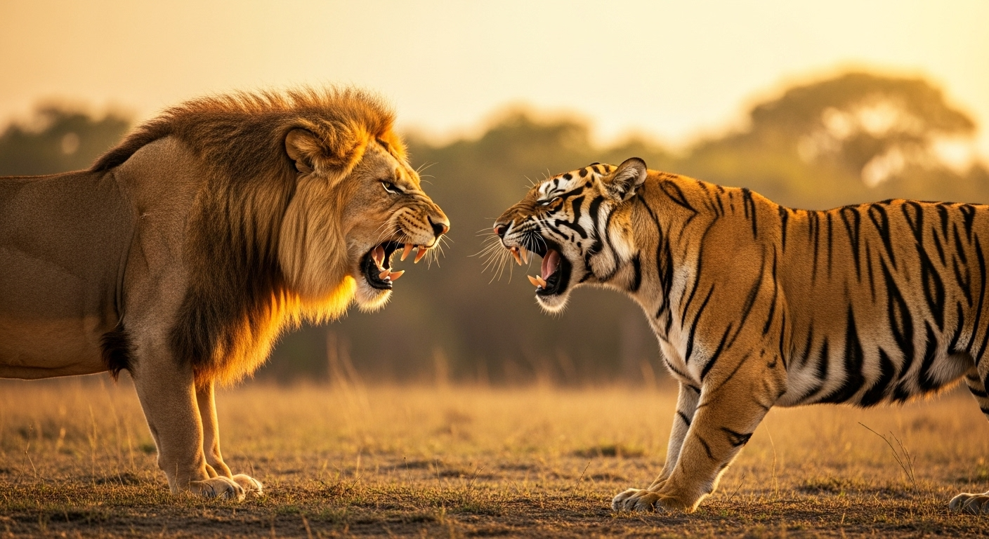 Essa é a diferença estrondosa entre o rugido de um leão e um tigre