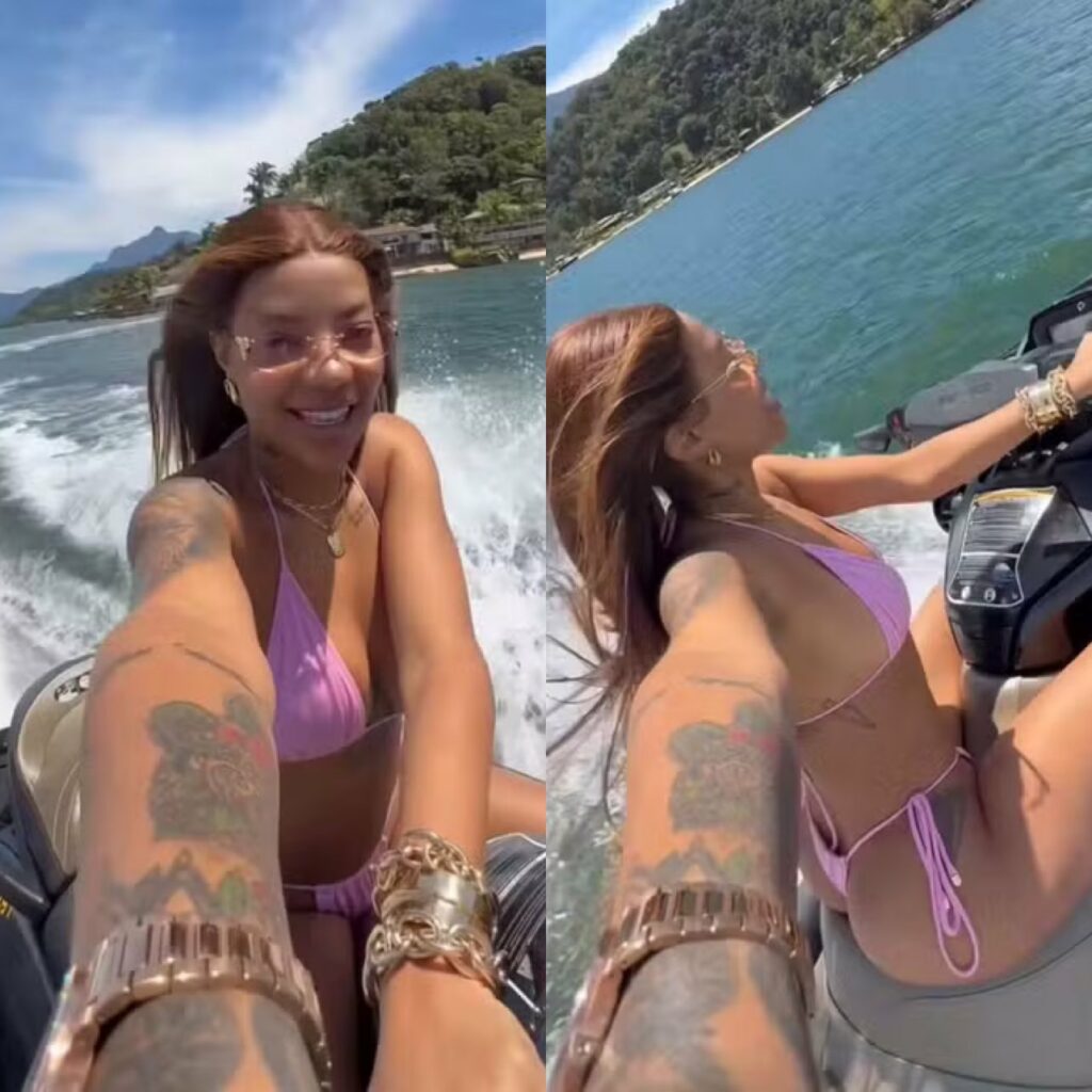 Ludmilla toma multa ao pilotar jet ski em Angra dos Reis