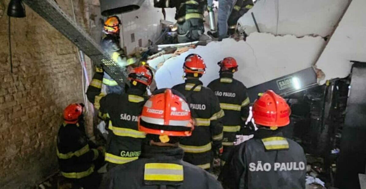 Desabamento de teto em restaurante de São Paulo deixa um morto