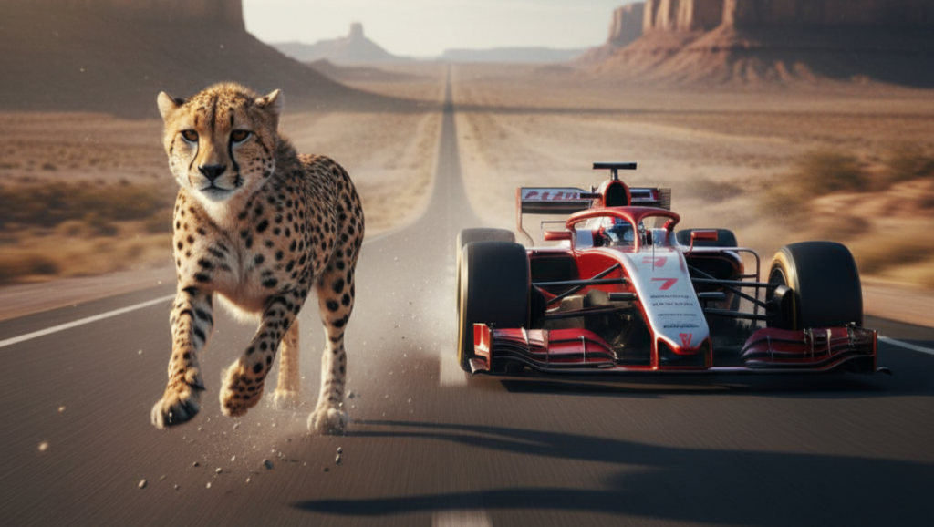 Esse animal é mais rápido que carros de Fórmula 1
