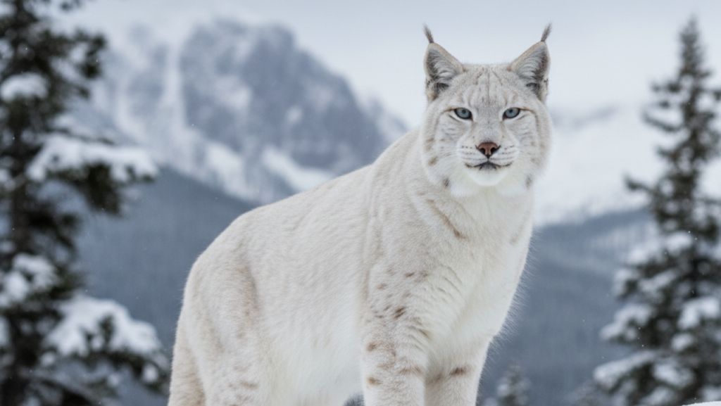 Primeiro lince branco do país é flagrado por câmera e intriga cientistas