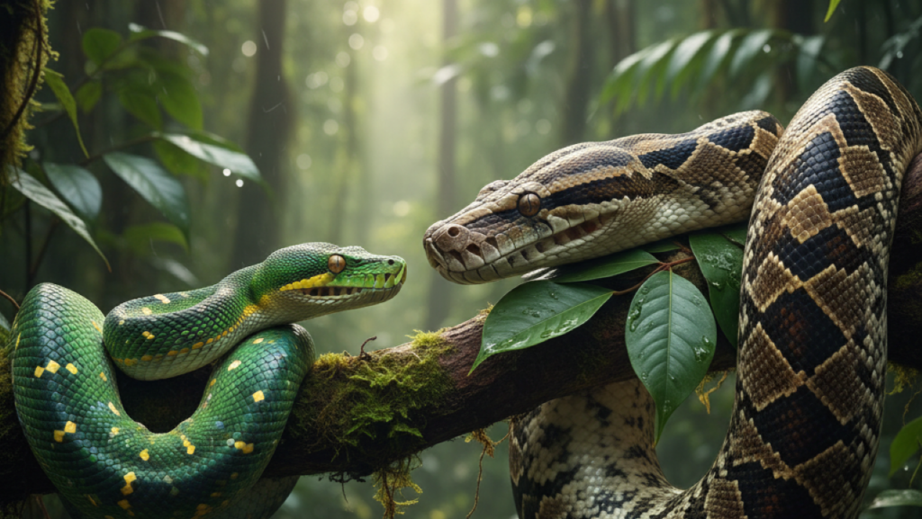 Qual a diferença entre cobra e píton? Entenda de uma vez