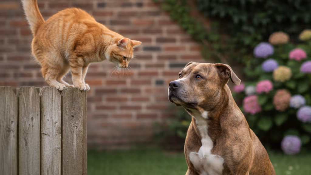 Gato heroico enfrenta Pitbull e salva idosa em Nilópolis